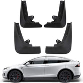 Mud Flaps Splash Guards For Tesla Model X (4 Pcs) (2015-2020) - T-Launch