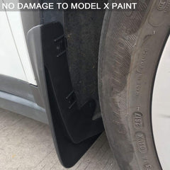 Mud Flaps Splash Guards For Tesla Model X (4 Pcs) (2015-2020) - T-Launch