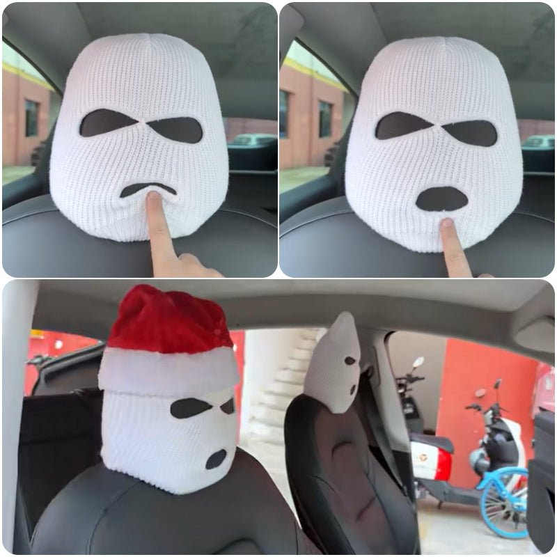 Personalized Funny Hat for Tesla Car Seat Headcover- Fits Model 3/Y/S/X - T-Launch