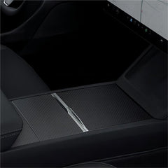 Real Carbon Fiber Center Console Cover for Tesla Model Y Juniper 2025+ - T-Launch