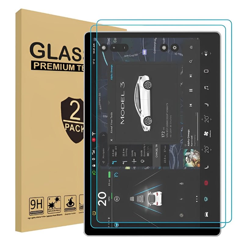 Tempered Glass Screen Protector for Model S/X (2021+) - T-Launch