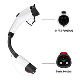 Tesla to J1772 Adapter Charger 60Amp / 250V AC Max, For All Tesla Model S/X/3/Y , For Level 1 - Level 2 Charging, IP44 Weatherproof - T-Launch