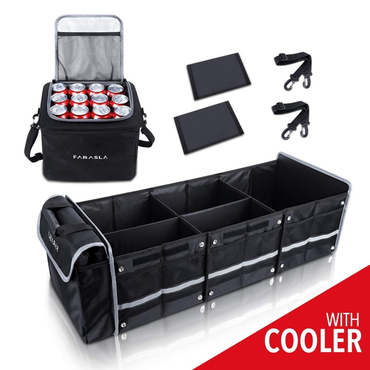 Water & Leakproof Large Collapsible Trunk Organizer For Tesla Model S/X/3/Y/Cybertruck - T-Launch