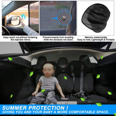 Whole Car Window & Sunroof Covercraft Dense Mesh Sunshade Kit (8 pcs) for Tesla Model X(2015-2020) Car Accessories - T-Launch