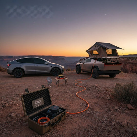 Cybertruck 2026 integrated bed tent setup time test