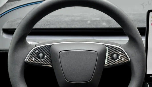 Best Tesla Model Y Juniper Steering Wheel Trim Upgrade: OEM-Style Protection with a Cleaner Interior Look - T-Launch