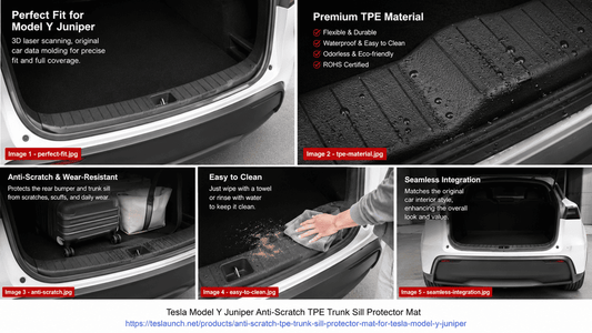 How to Protect the Tesla Model Y Juniper Trunk Sill from Scratches: A Practical TPE Protector Guide - T-Launch