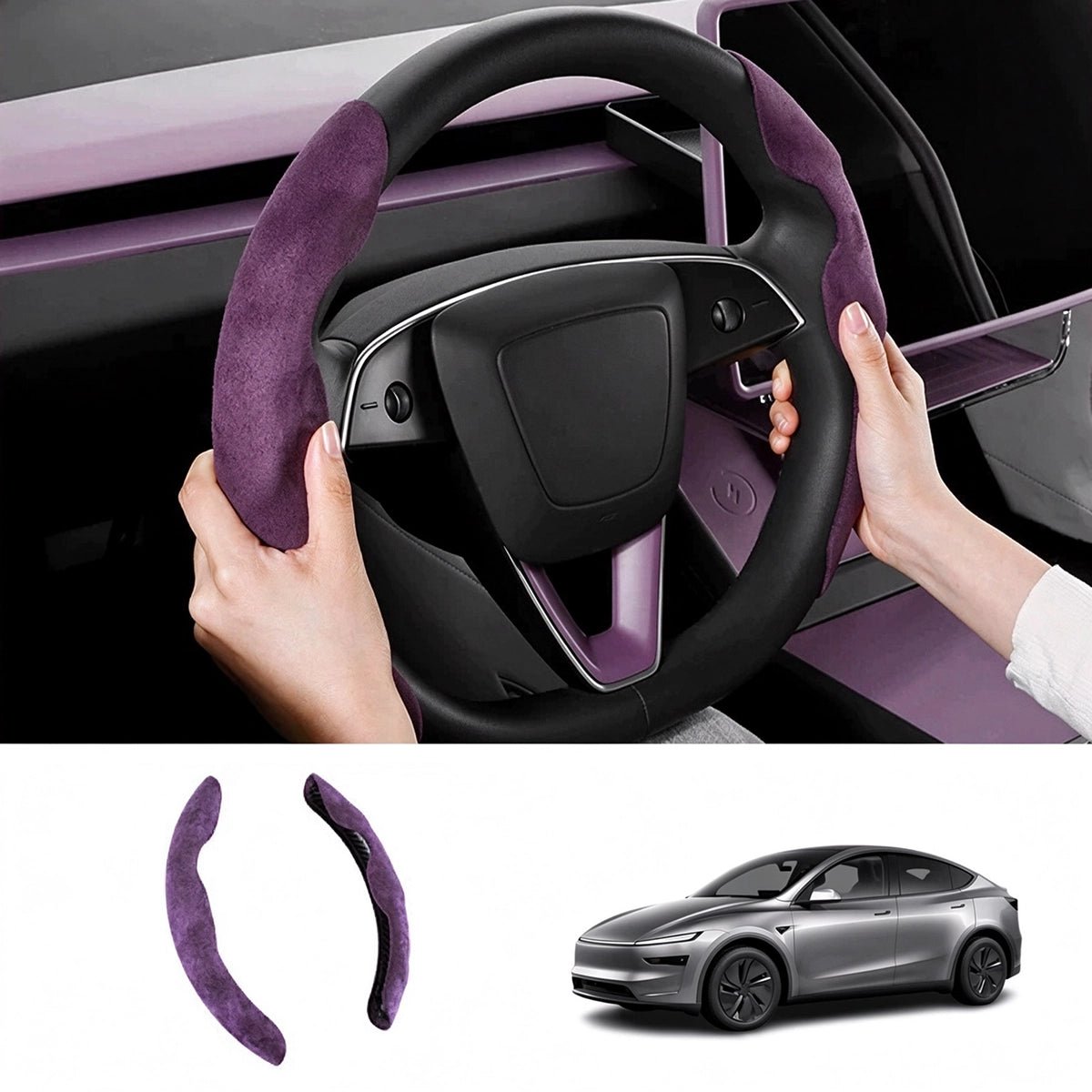 Purple Interior Cover Trim Kit for Tesla Model Y/Y L Juniper 2025+ - T-Launch