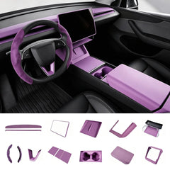 Purple Interior Cover Trim Kit for Tesla Model Y/Y L Juniper 2025+ - T-Launch