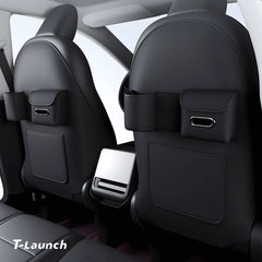 Nappa Leather Seat Back Kick Protector & Organizer for Tesla Model 3/Y 2019+