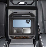 Abs flocked liner center console organizer opěradlo skladování pro tesla cybertruck 2024