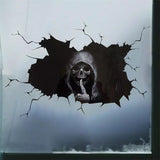 Model 3/Y/S/X Car Window Personalized Halloween Scary Skull Ghost Head Rear Window Sticker