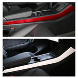 Model 3/Y Center Console Side Panel Caps, Decoration Wrap Cover (2 Pcs) (Carbon Fiber Pattern ABS) (Gen. 2) (2021-2023)