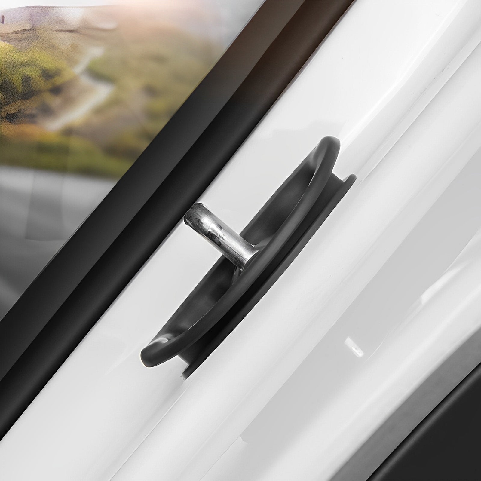 Noise Reduction Door Latch Lock Cover for Tesla Model 3/Y/S/X (4