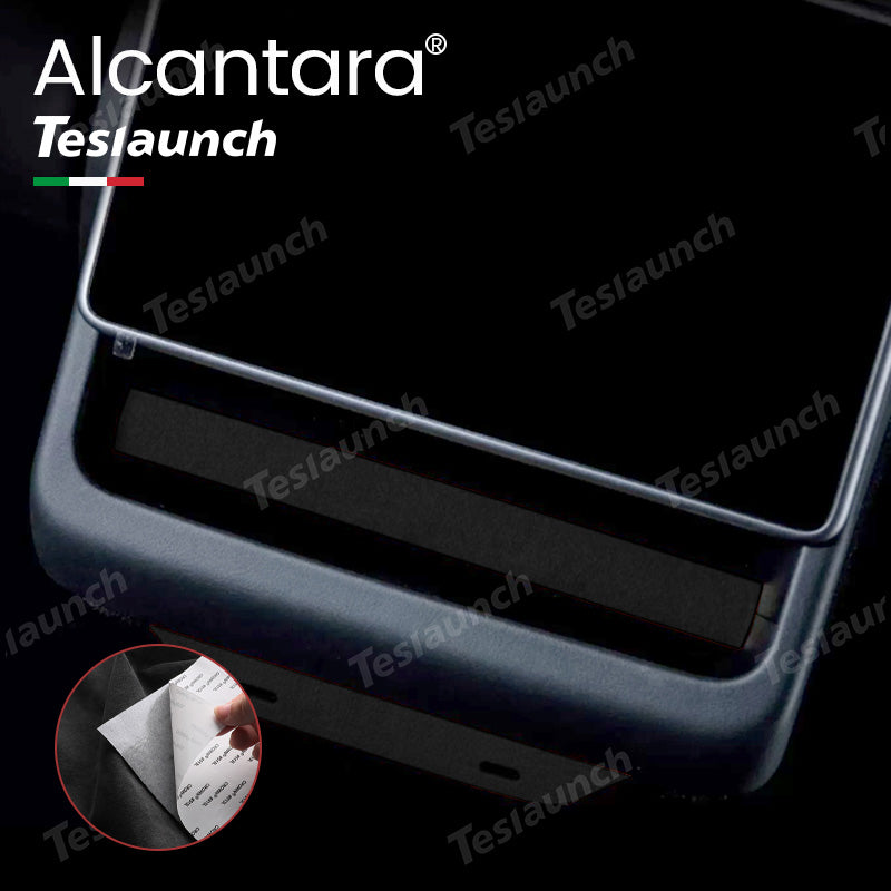 Alcantara Rear Air Vent Cover Sticker 2 PCS For 2024 Model 3 Highland