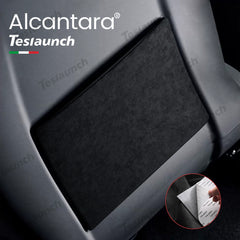 Alcantara Sitz Rücken Anti-Kick-Aufkleber 2PCS für 2024 Model 3 Hochland