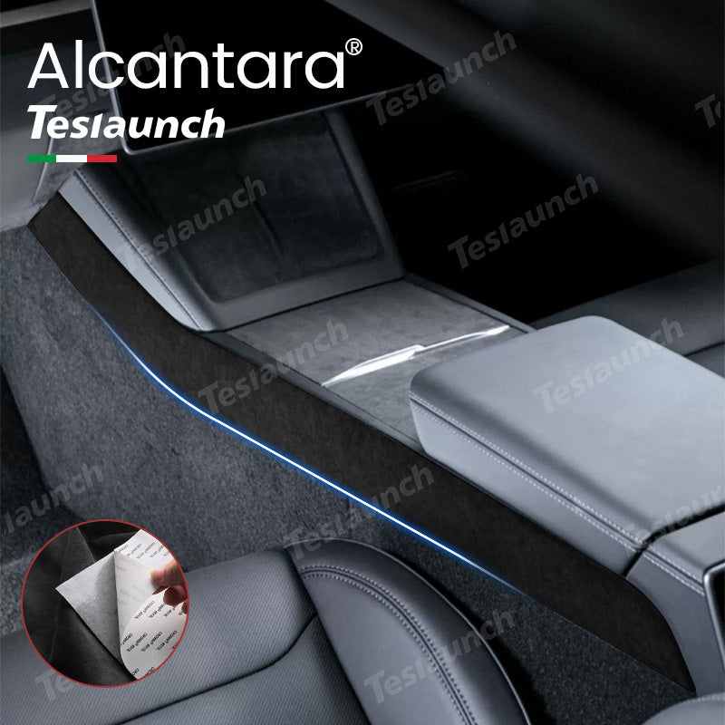Alcantara Center Console Side Trim Sticker Cover For 2024 Model 3 Highland