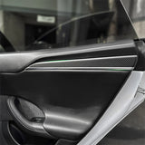 [Real Carbon Fiber] Door Trim Cover For Tesla Model X 2021+