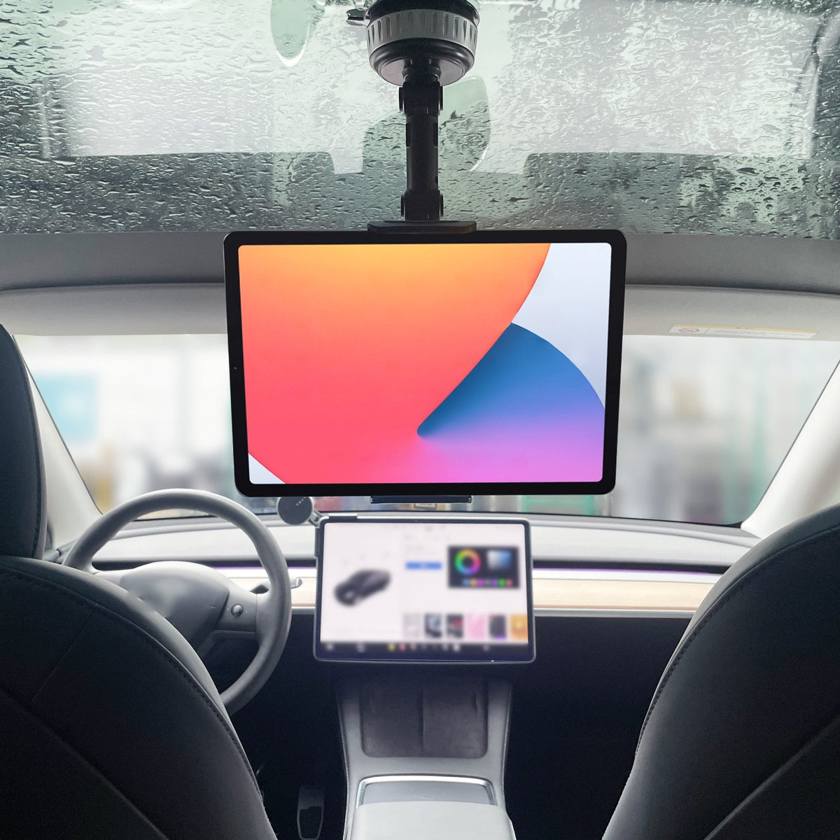 Support iPad mains libres Support de tablette pour siège arrière de voiture pour Tesla [[PL170]] 3/Y/S/X/Cybertruck