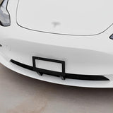 Ningún taladro Tesla  Model Marco de placa frontal 3/Y-SIN adhesivos, instalación rápida