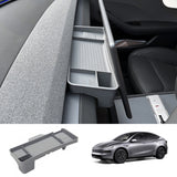 ETC Bracket Tray Dashboard Screen Rear Silicone Storage Box for Tesla Model Y Juniper 2025+