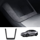 Alcantara Central Control Charging Frame Cover for Tesla Model Y Juniper 2025+