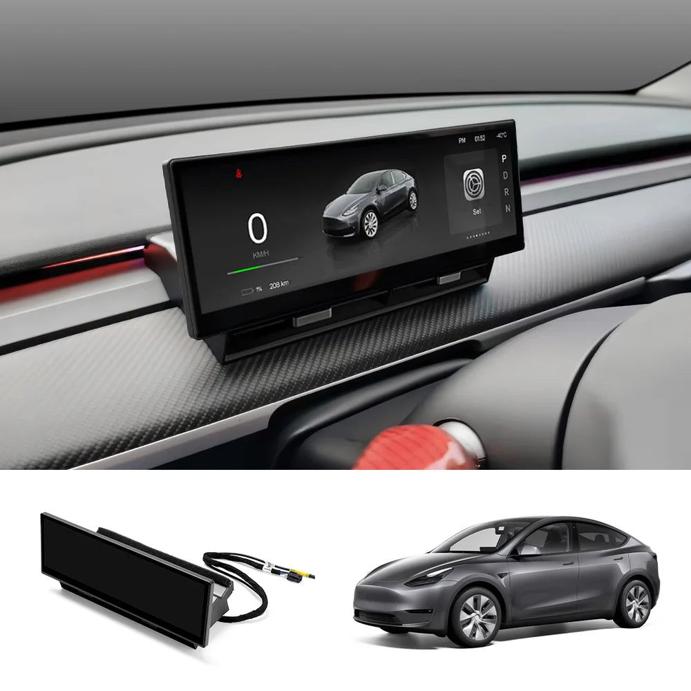 10.88" Large Instrument Cluster Head Up Display for Tesla Model 3/Y/Cybertruck - T-Launch