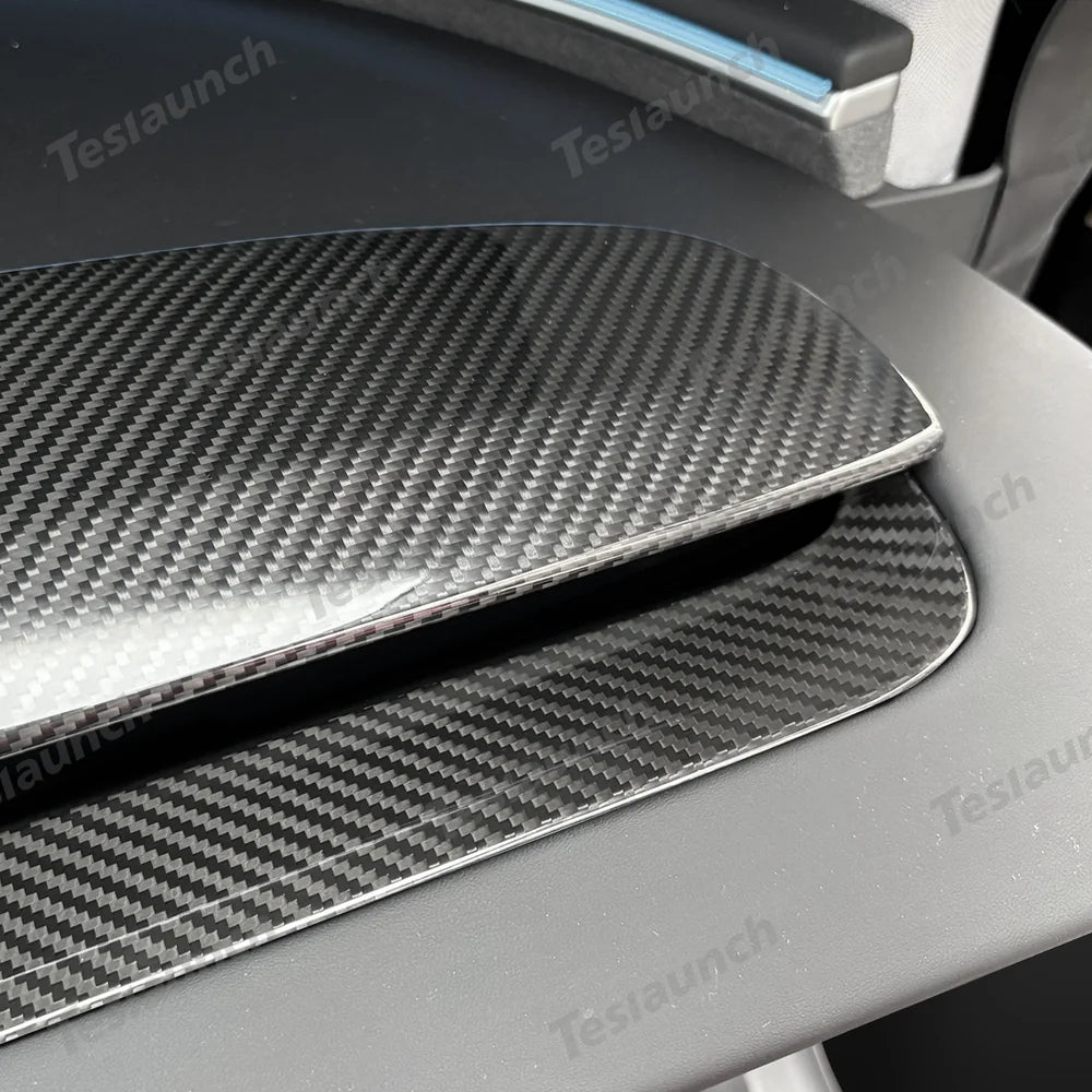 [Real Carbon Fiber] Dashboard Vent Trim for Tesla Model Y Juniper 2025+
