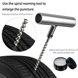 Tubeless Tire Repair Kit - Fits All Cars