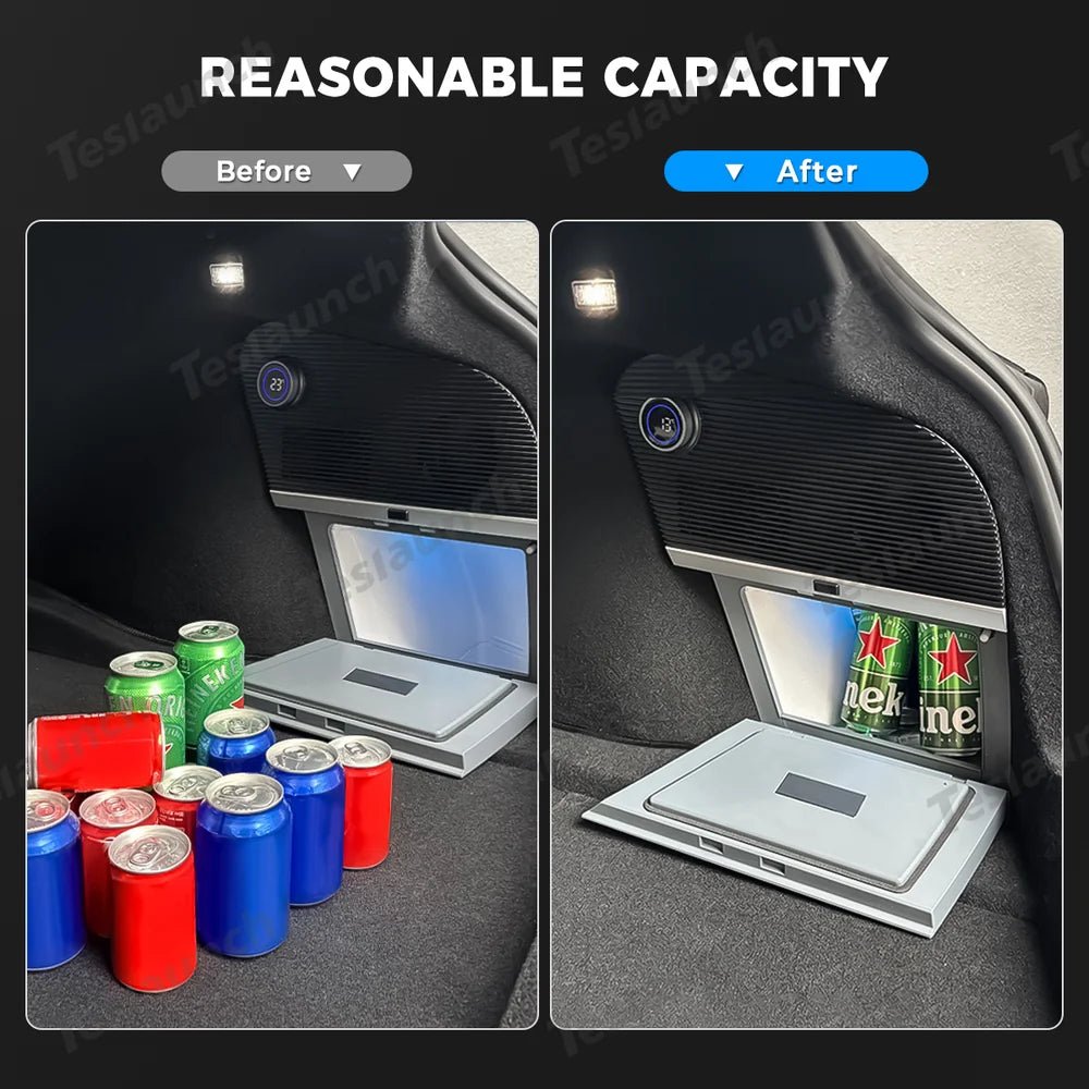 10L Hidden Rear Trunk Refrigerator – Compressor Cooler for Tesla Model 3 Highland 2024+ - T-Launch