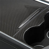 [Real Carbon Fiber] Model 3/Y Center Console Overlays (Gen.2) (2021-2023)