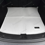 White All Weather  TPE Interior Floor Mats Cargo Liners Set for Tesla Model Y Juniper 2025+