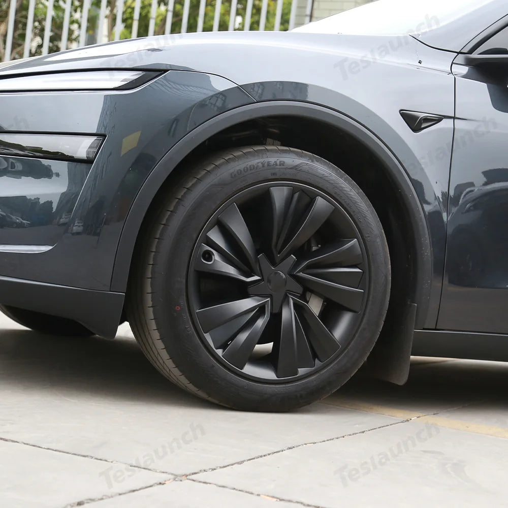 19'' Crossflow Wheel Cover Hubcaps for Tesla Model Y Juniper 2025+ – Turbine Styles (Set of 4)