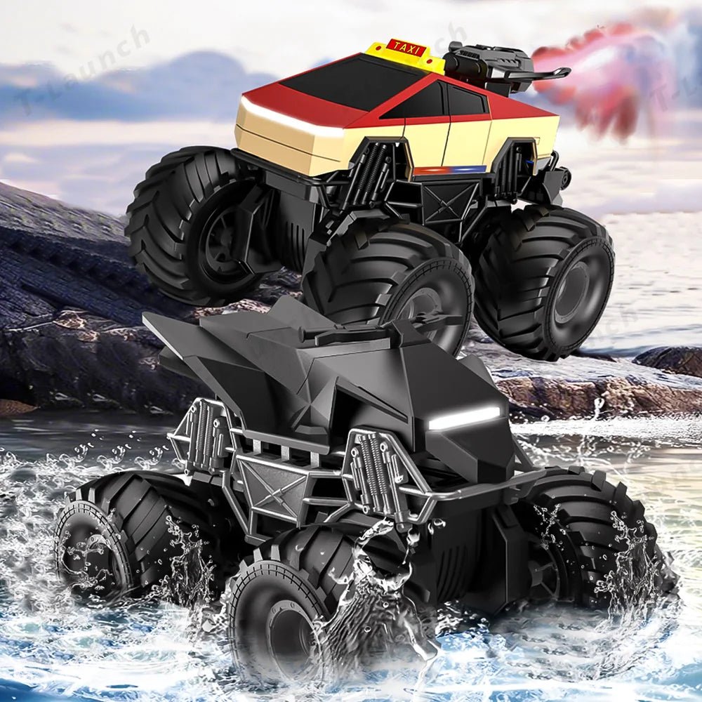 1:20 Scale Cybertruck-Inspired Amphibious RC Toy Car — 4WD Off-Road All-Terrain Truck - T-Launch