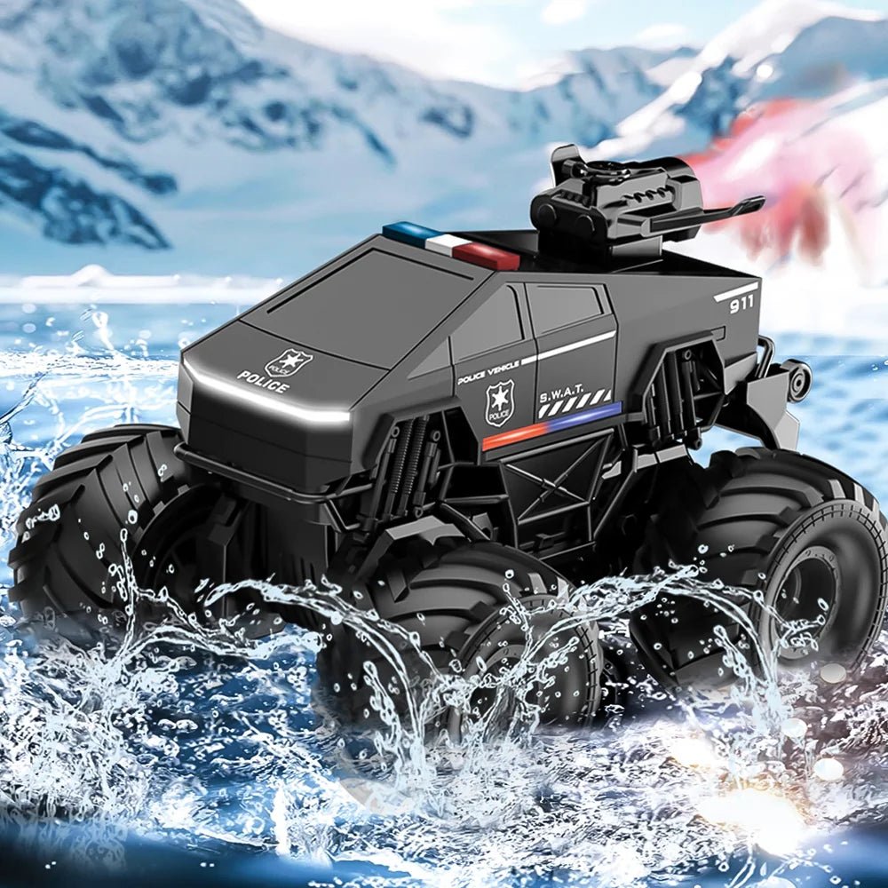 1:20 Scale Cybertruck-Inspired Amphibious RC Toy Car — 4WD Off-Road All-Terrain Truck - T-Launch