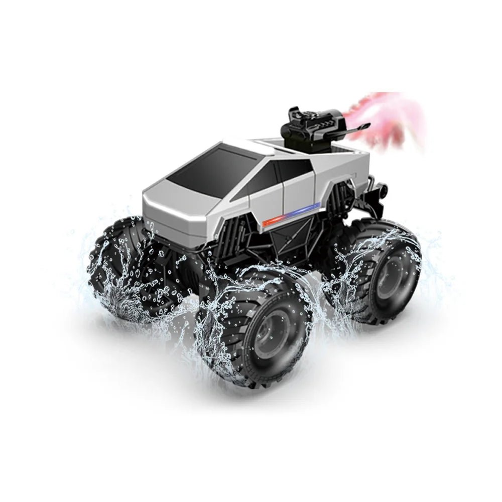 1:20 Scale Cybertruck-Inspired Amphibious RC Toy Car — 4WD Off-Road All-Terrain Truck - T-Launch