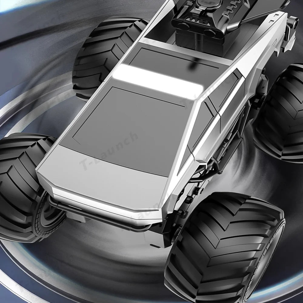 1:20 Scale Cybertruck-Inspired Amphibious RC Toy Car — 4WD Off-Road All-Terrain Truck - T-Launch