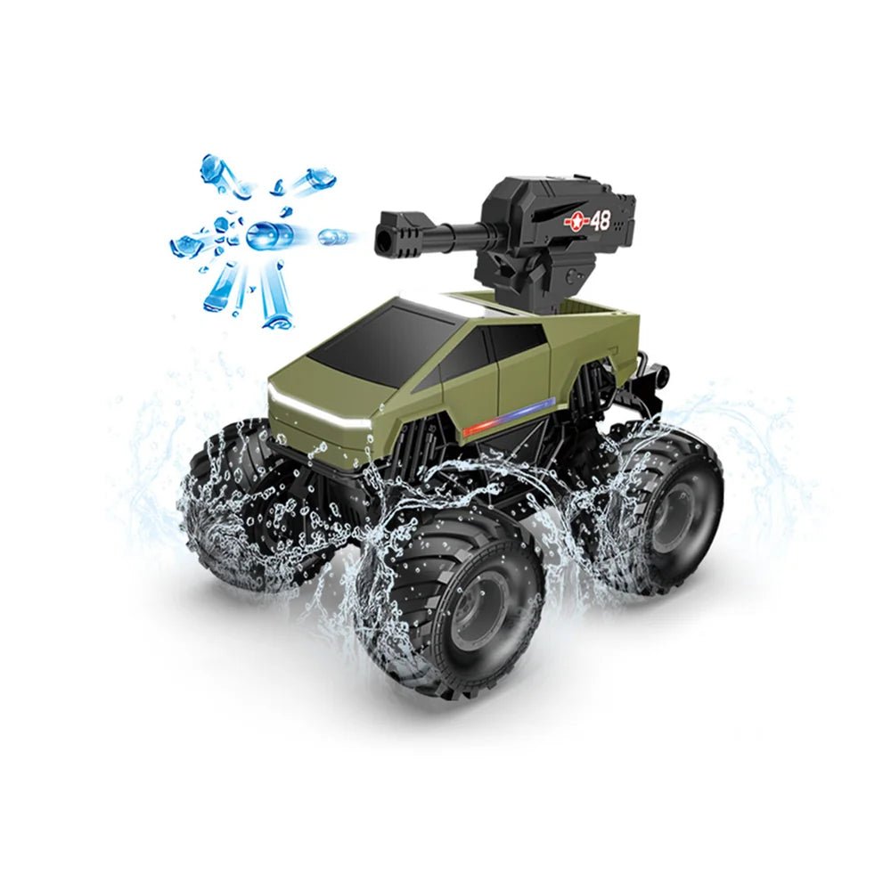 1:20 Scale Cybertruck-Inspired Amphibious RC Toy Car — 4WD Off-Road All-Terrain Truck - T-Launch