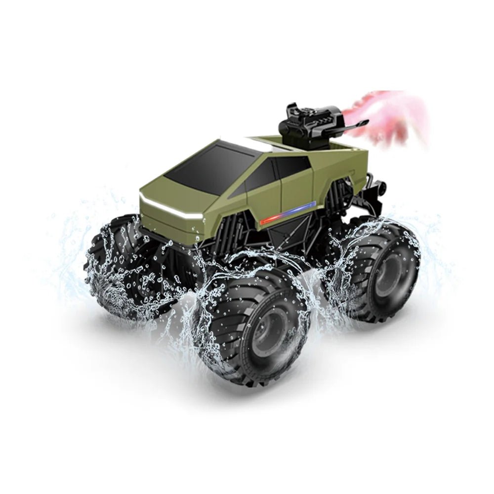 1:20 Scale Cybertruck-Inspired Amphibious RC Toy Car — 4WD Off-Road All-Terrain Truck - T-Launch
