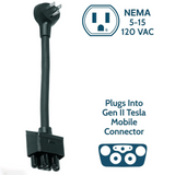 Wallbox Adapter Type 1/Type 2/NACS-kabel 5M EV-oplader voor Tesla 3/Y/S/X