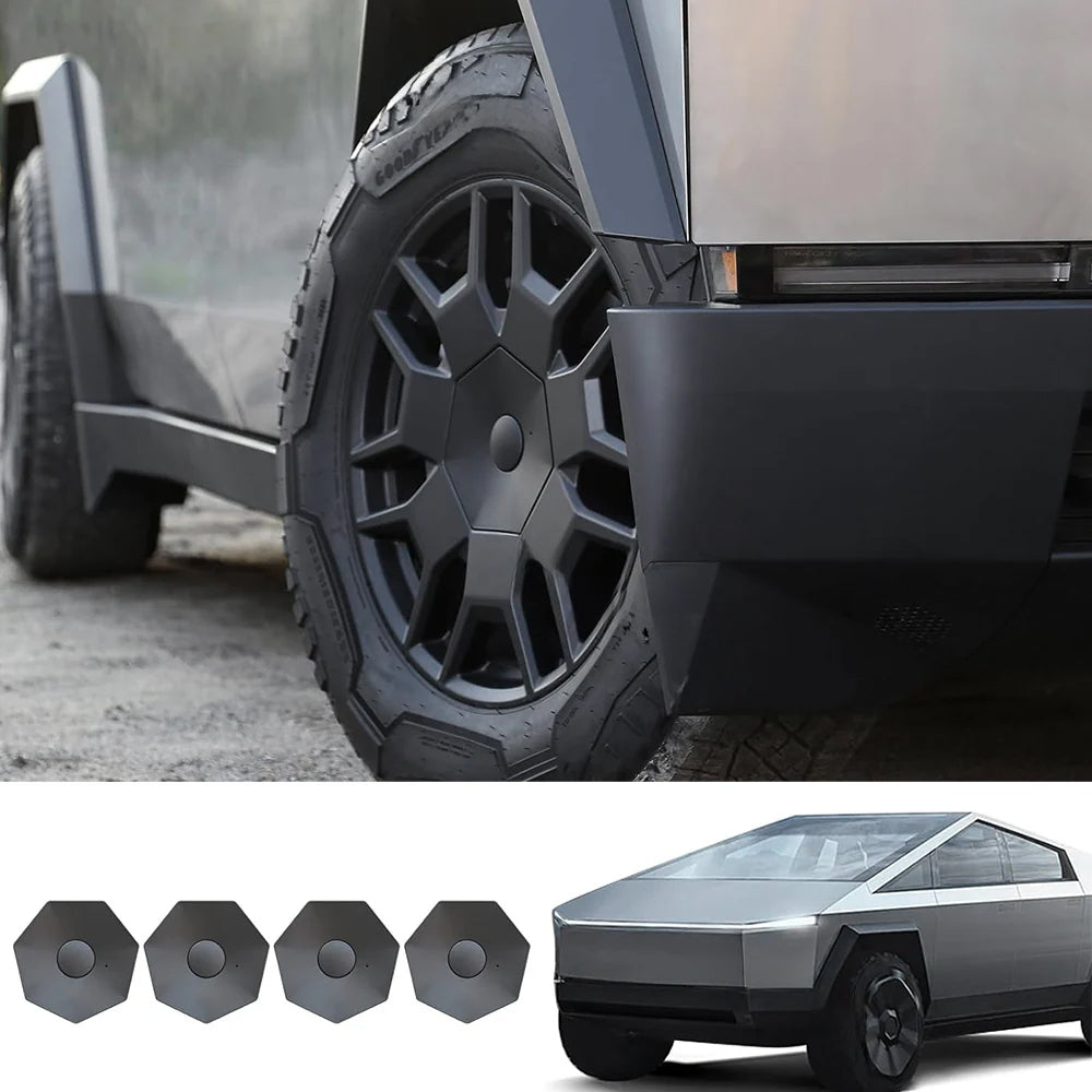 Heptagonale middennaafdoppen, wielmoerdoppen voor Cybertruck (4 stuks)