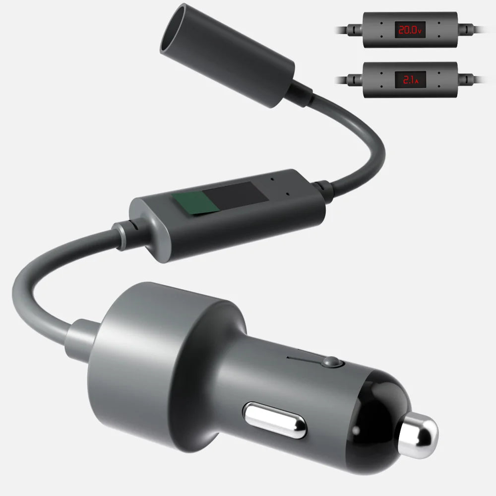 12V to 24V DC Step Up Converter with 60W Car Cigarette Lighter Adapter for Starlink Mini - T-Launch