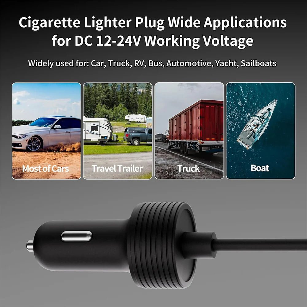 12V/24V to 57V Car Charger Step Up Converter with Female Plug for Starlink Gen 3 - T-Launch