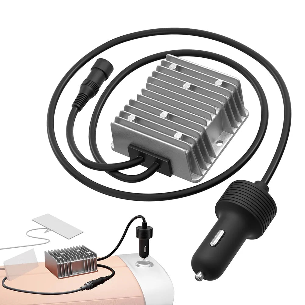 12V/24V to 57V Car Charger Step Up Converter with Female Plug for Starlink Gen 3 - T-Launch
