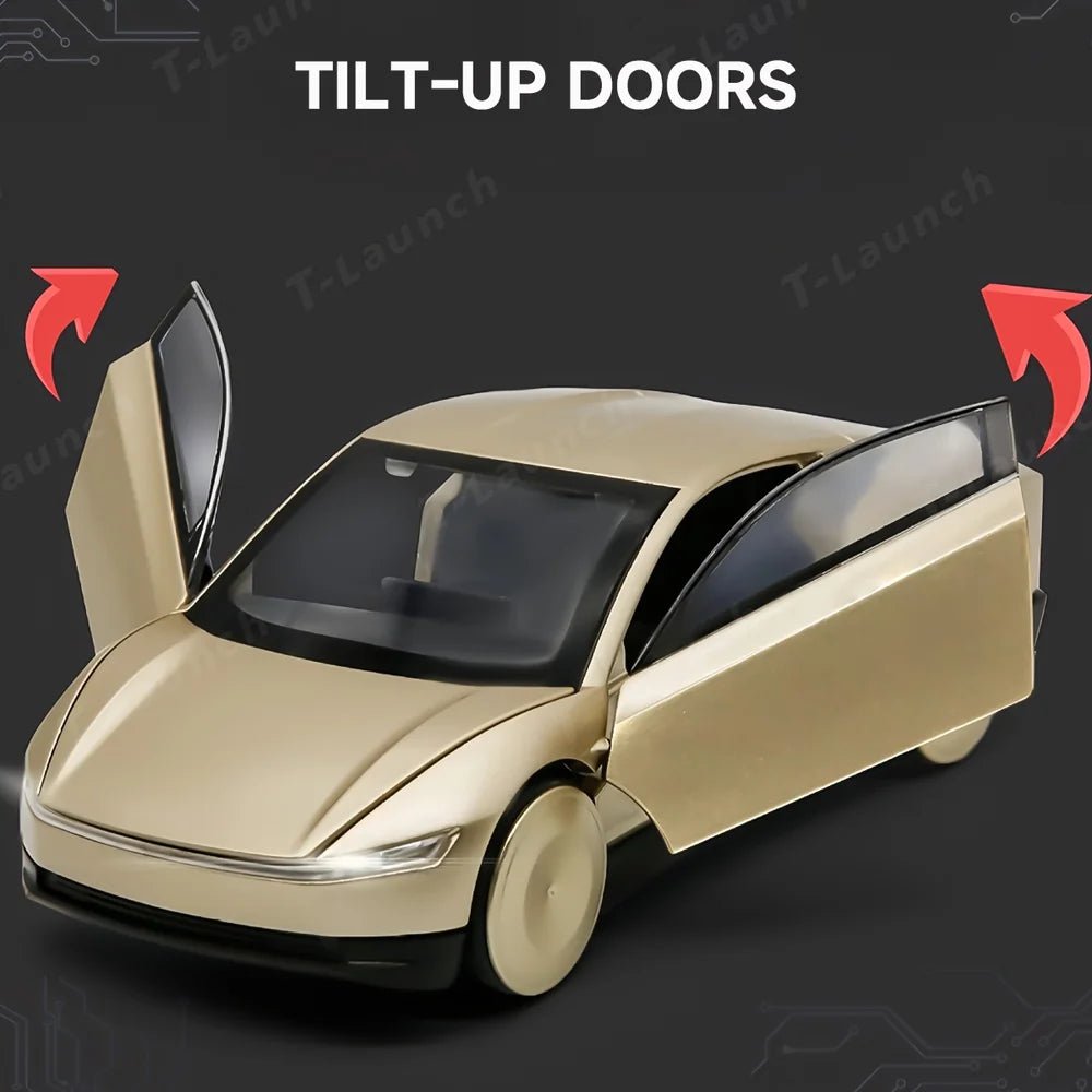 1:32 Cybercab Autonomous Robotaxi Alloy Diecast Model Car - T-Launch