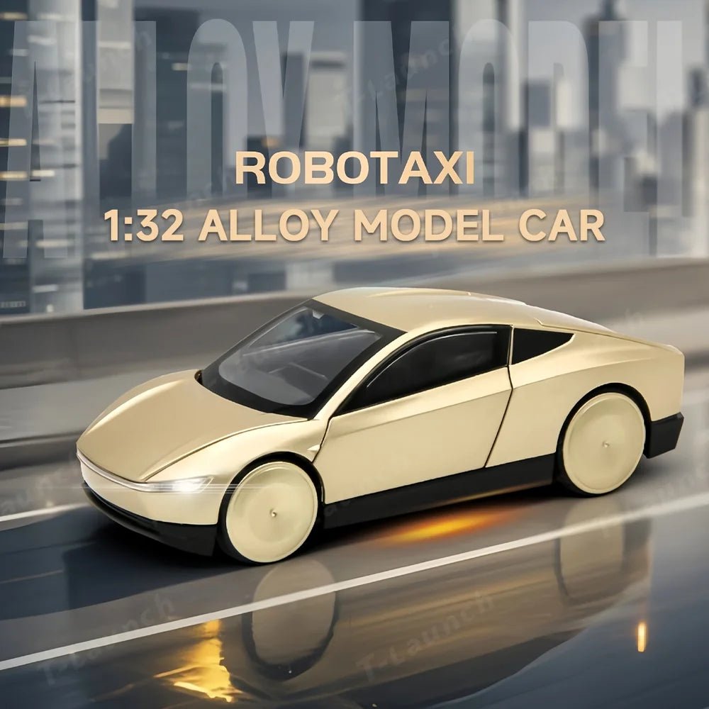 1:32 Cybercab Autonomous Robotaxi Alloy Diecast Model Car - T-Launch