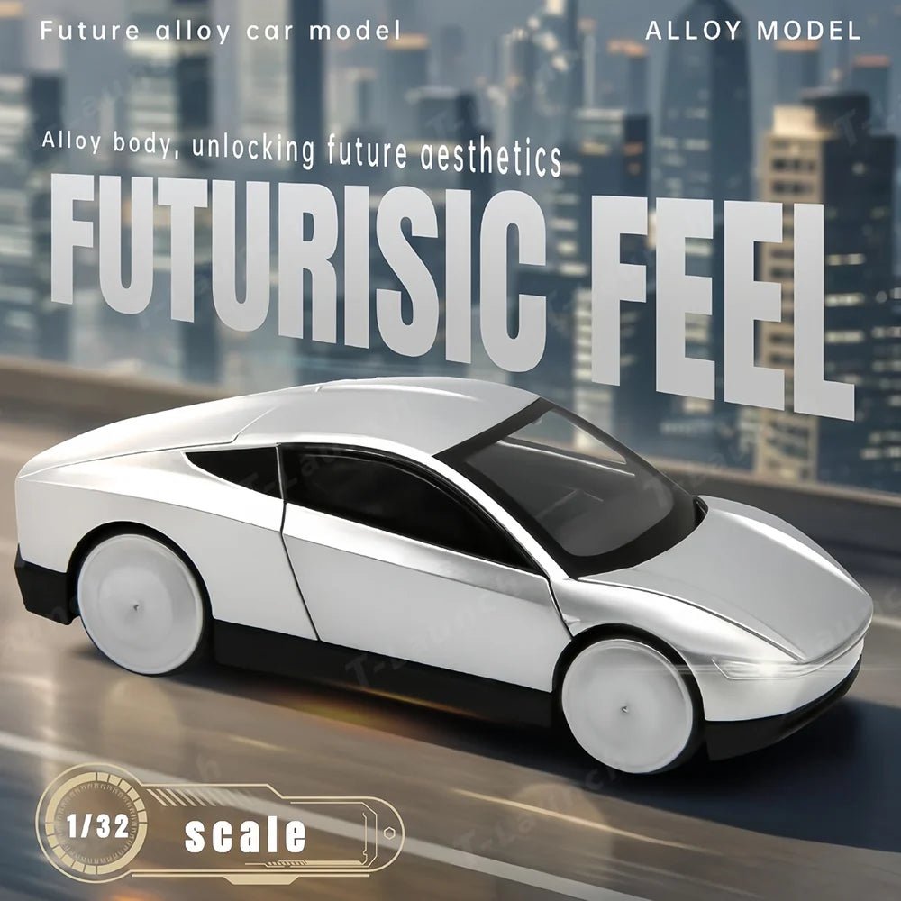 1:32 Cybercab Autonomous Robotaxi Alloy Diecast Model Car - T-Launch