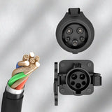 J1772 predlžovací kabel, typ 1 rozšířený kabel, přídavný kabel pro nabíječku ev kompatibilní pro všechny nabíječe sae j1772