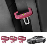 Seat Belt Buckle Cover Set for Tesla Model Y Juniper 2025+