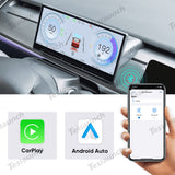 Model 3/y f9 9 palců touch screen carplay/android auto smart dashboard